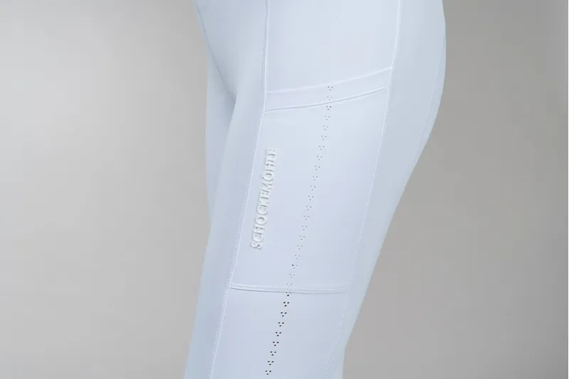 Schockemohle Sports Air Sporty Pro Riding Tights - White-4