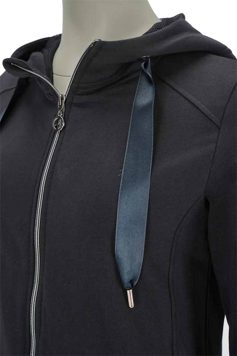 Schockemohle Sports Chloe Style Ladies Full Zip Hoodie M - Dark Blue-1