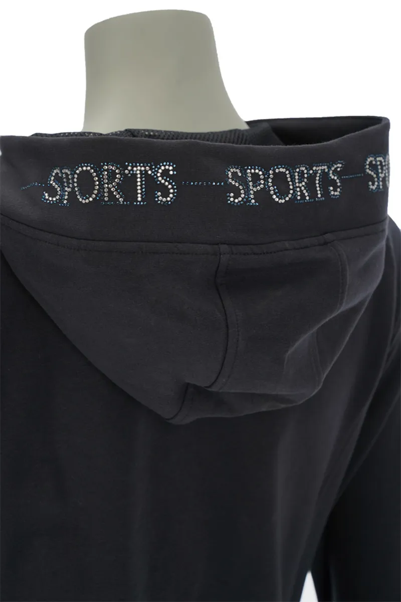 Schockemohle Sports Chloe Style Ladies Full Zip Hoodie M - Dark Blue-4