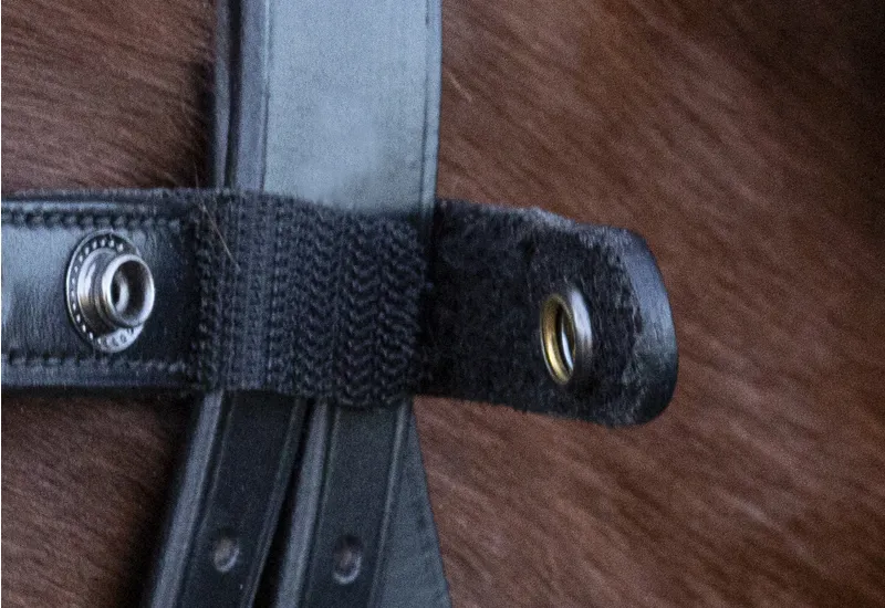Schockemohle Sports Malaga Browband Cob - Black/Grey-1