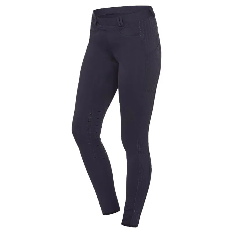 Schockemohle Sporty Riding Tights Knee Grip Riding Tights - Dark Blue