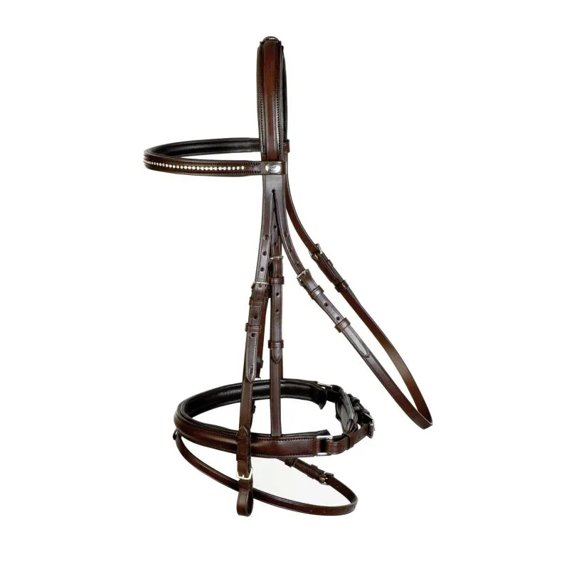 Schockemohle Stockholm S Bridle Cob - Brown/Silver