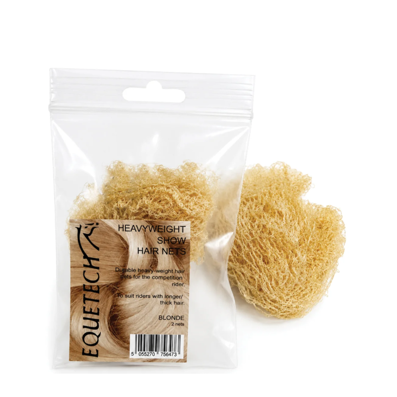 Equetech Heavy Weight Show Hairnets - Blonde-1