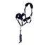 Shires Arma Faux Fur Headcollar and Lead Rope Cob - Navy