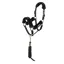 Shires Arma Faux Fur Headcollar and Lead Rope Full - Black
