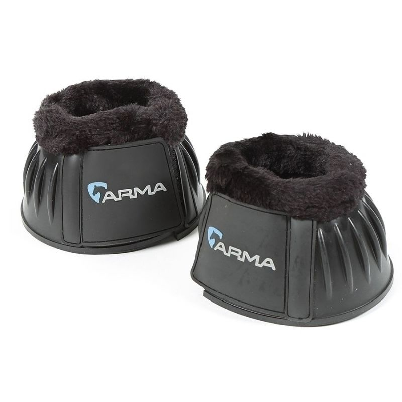 Shires Arma Fleece Top Over Reach Boots - Black