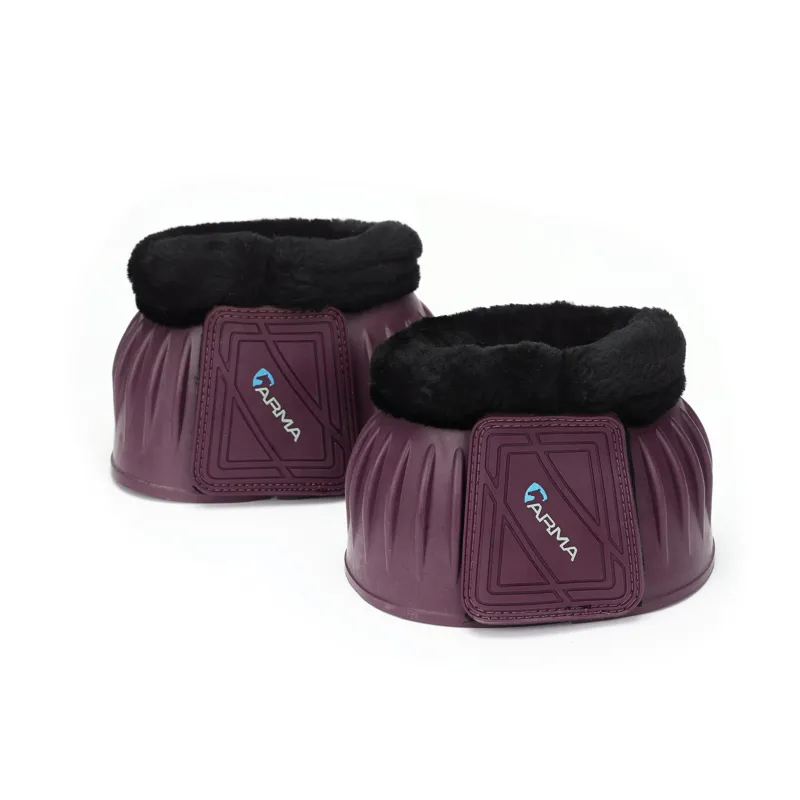Shires Arma Fleece Top Over Reach Boots Cob - Brown