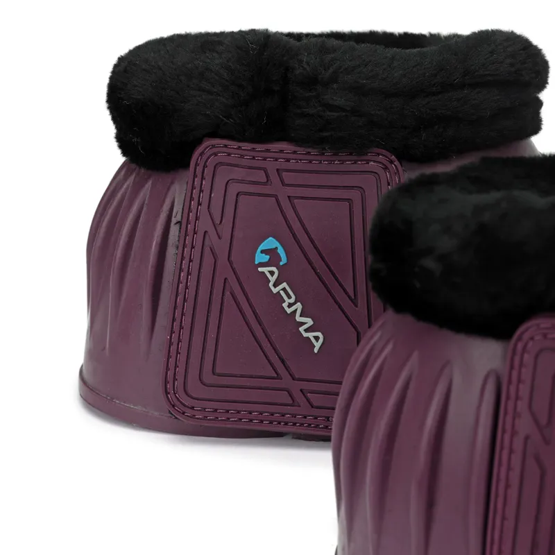 Shires Arma Fleece Top Over Reach Boots Cob - Brown-1