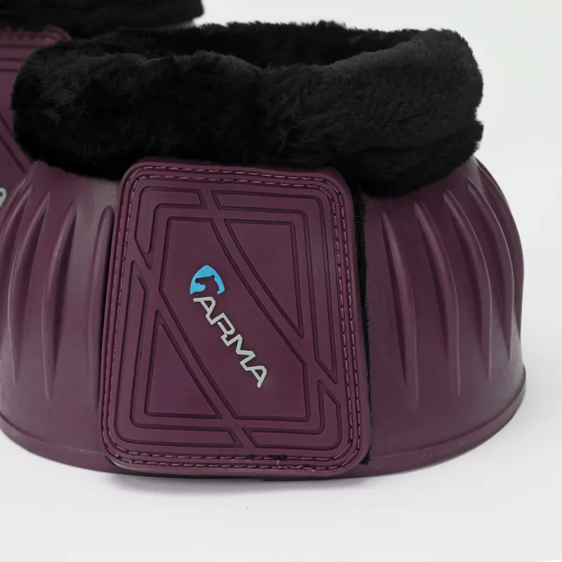 Shires Arma Fleece Top Over Reach Boots Cob - Brown-3