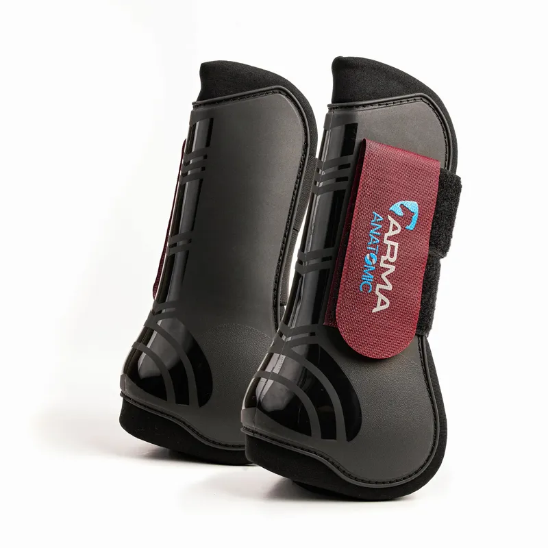 Shires ARMA NX-JMP Tendon Boots - Black/Plum-5