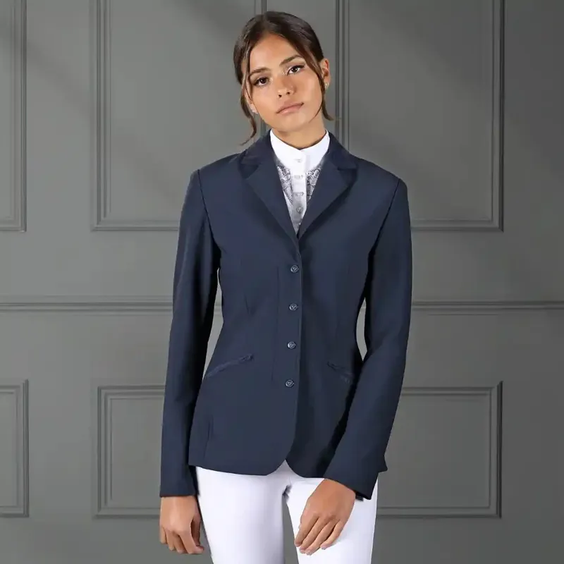 Shires Aubrion Bolton Ladies Show Jacket - Navy-11