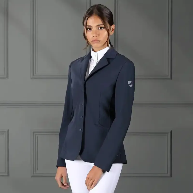Shires Aubrion Bolton Ladies Show Jacket - Navy-12