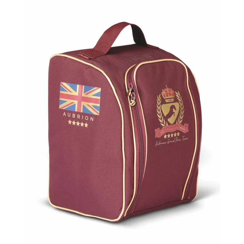 Shires Aubrion Equestrian Hat Bag - Burgundy