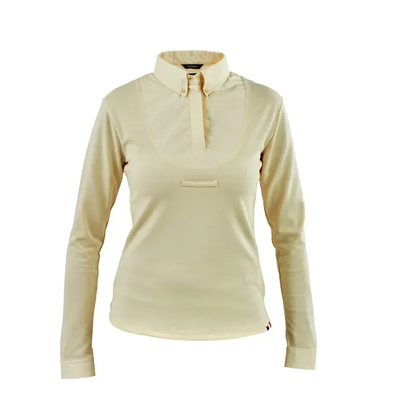 Shires Aubrion Long Sleeve Tie Shirt - Yellow