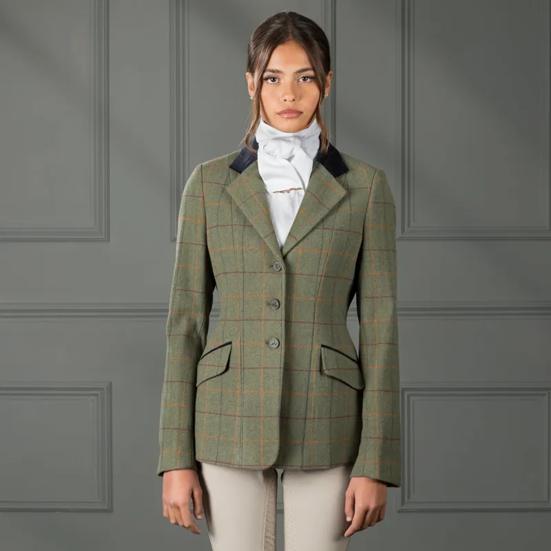 Shires Aubrion Saratoga Ladies Tweed Jacket 38 - Red/Yellow/Blue Check-2