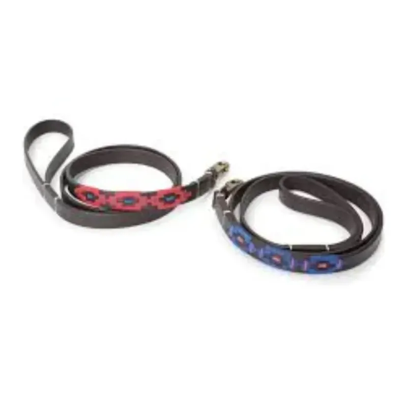 Shires Criollo Polo Dog Lead Small - Red/Blue