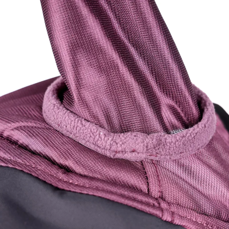 Shires Deluxe Fly Mask With Ears And Nose Pony - Burgundy-5