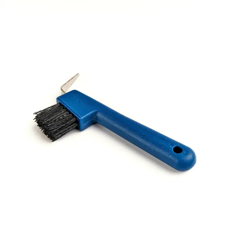Shires Ezi-Groom Hoof Pick Brush - Blue