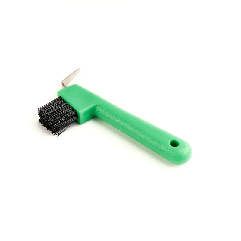 Shires Ezi-Groom Hoof Pick Brush - Lime Green