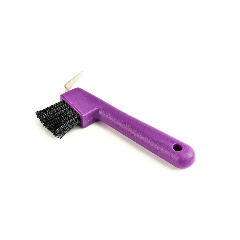 Shires Ezi-Groom Hoof Pick Brush - Purple