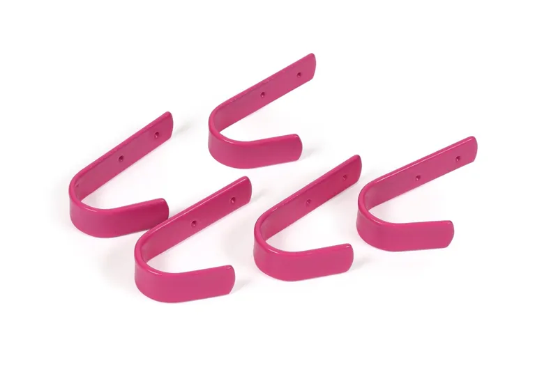 Shires EZI-KIT Stable Hooks Small Set of 5 - Pink