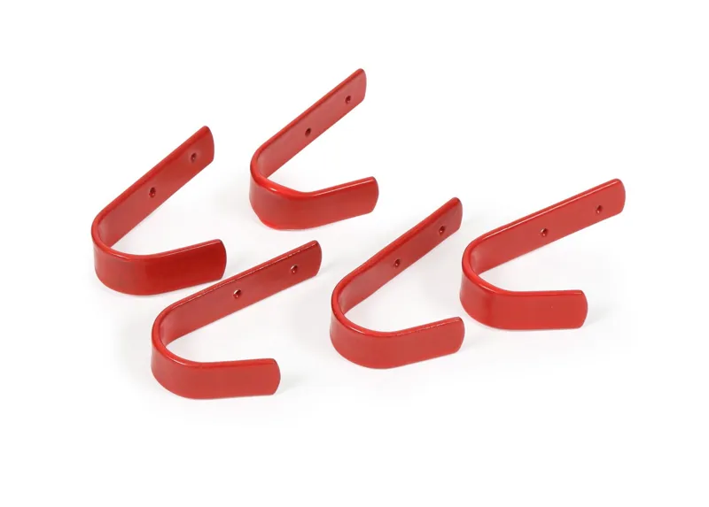 Shires EZI-KIT Stable Hooks Small Set of 5 - Red