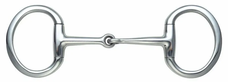 Shires Flat Ring Jointed Eggbutt Bit