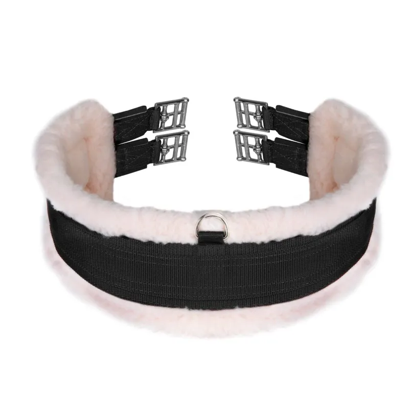 Shires Fleece Lined Girth Elastic - Black