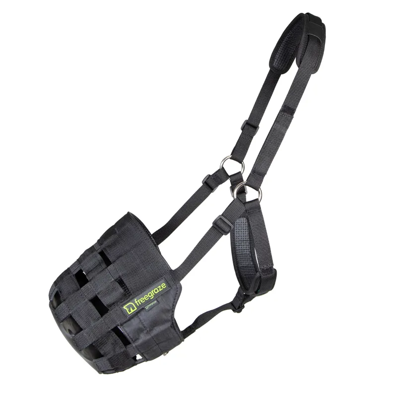 Shires Free Graze Comfort Grazing Muzzle - Black