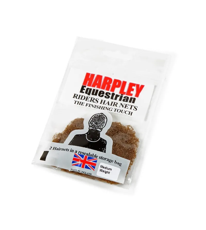 Shires Harpley Heavyweight Hairnet - Medium Brown