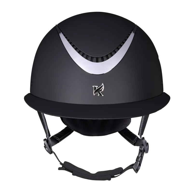 Shires Karben Elisa Ellipse Riding Hat - Black/Silver