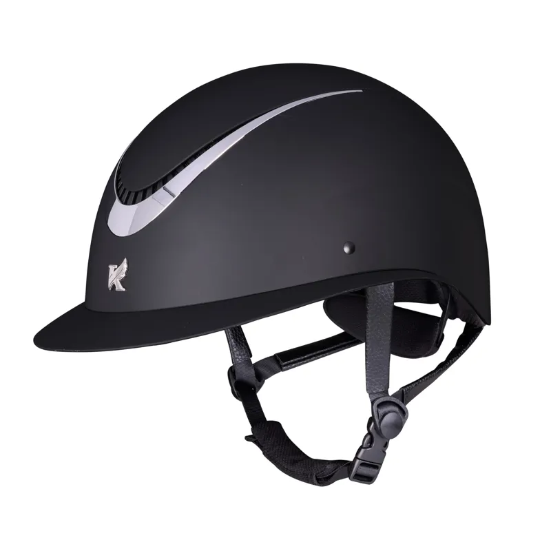 Shires Karben Elisa Ellipse Riding Hat - Black/Silver-1