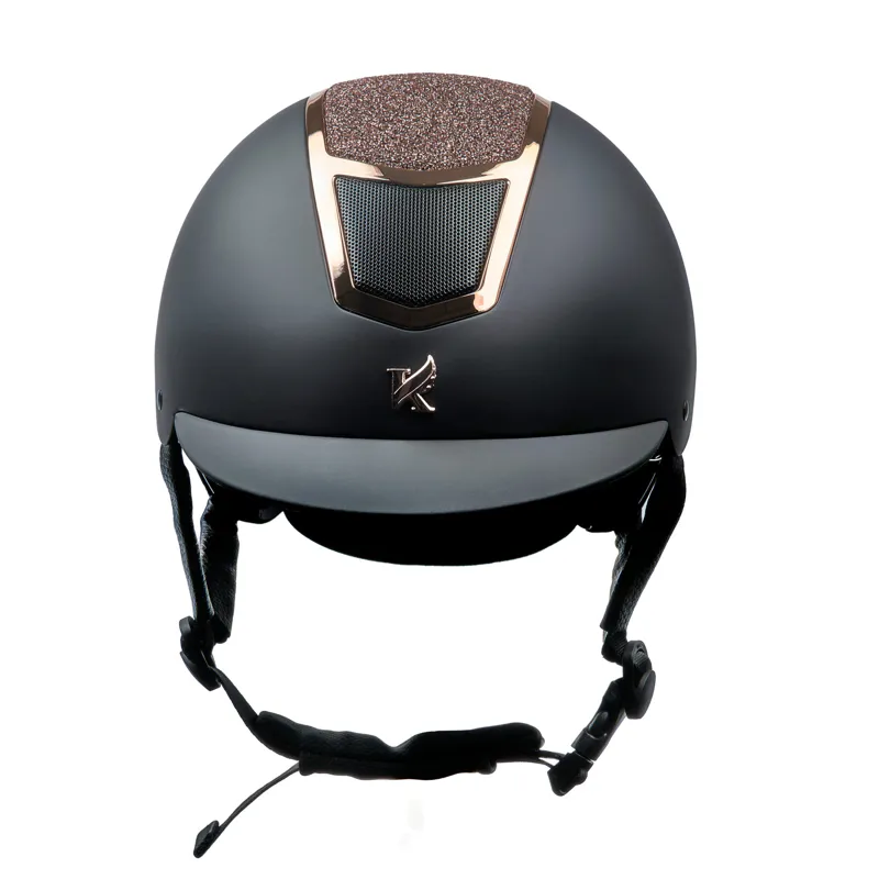 Shires Karben Valentina Original Riding Hat - Black/Rose Gold