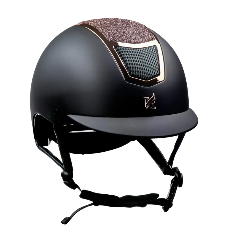 Shires Karben Valentina Original Riding Hat - Black/Rose Gold-1
