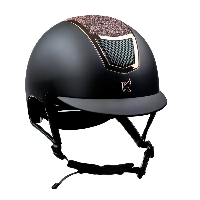 Shires Karben Valentina Original Riding Hat - Black/Rose Gold