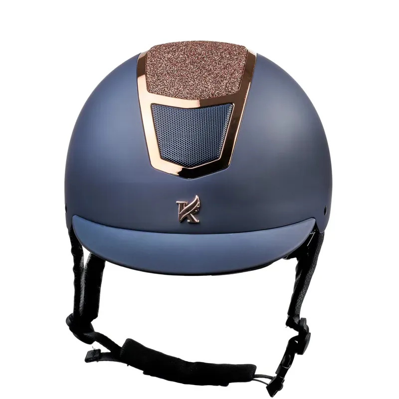 Shires Karben Valentina Original Riding Hat - Navy/Rose Gold