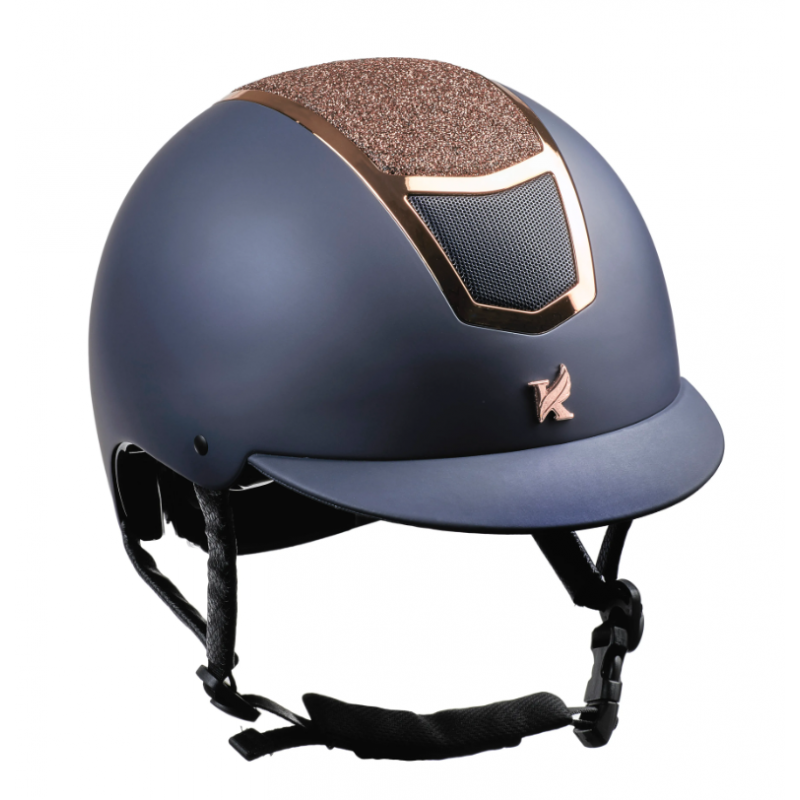 Shires Karben Valentina Original Riding Hat - Navy/Rose Gold-1