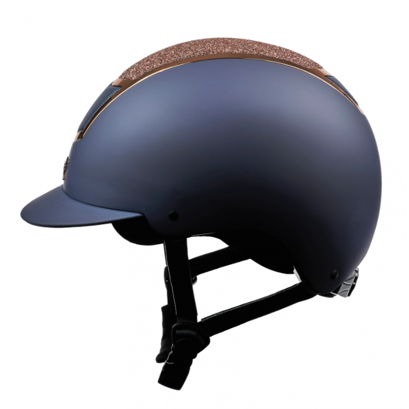Shires Karben Valentina Original Riding Hat - Navy/Rose Gold-4