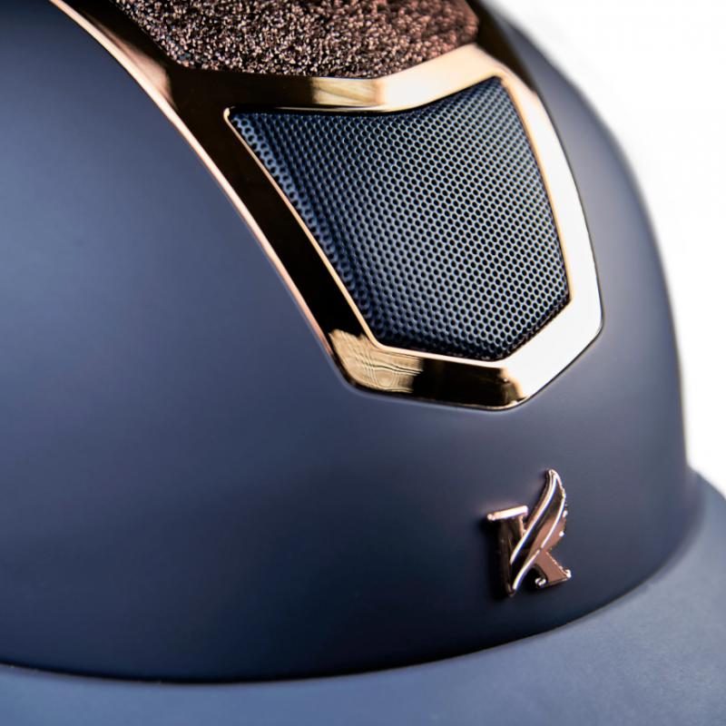 Shires Karben Valentina Original Riding Hat - Navy/Rose Gold-6