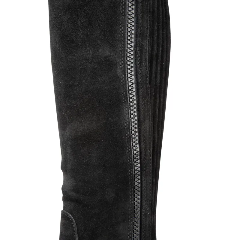 Shires Moretta Suede Adults Half Chaps - Black-3