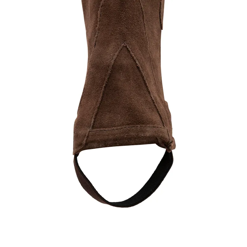 Shires Moretta Suede Adults Half Chaps - Brown-6