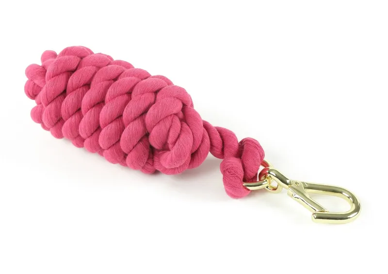 Shires Plain Headcollar Lead Rope - Fuschia