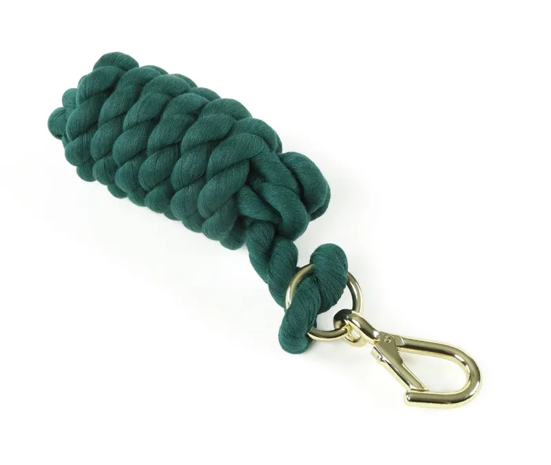Shires Plain Headcollar Lead Rope - Green
