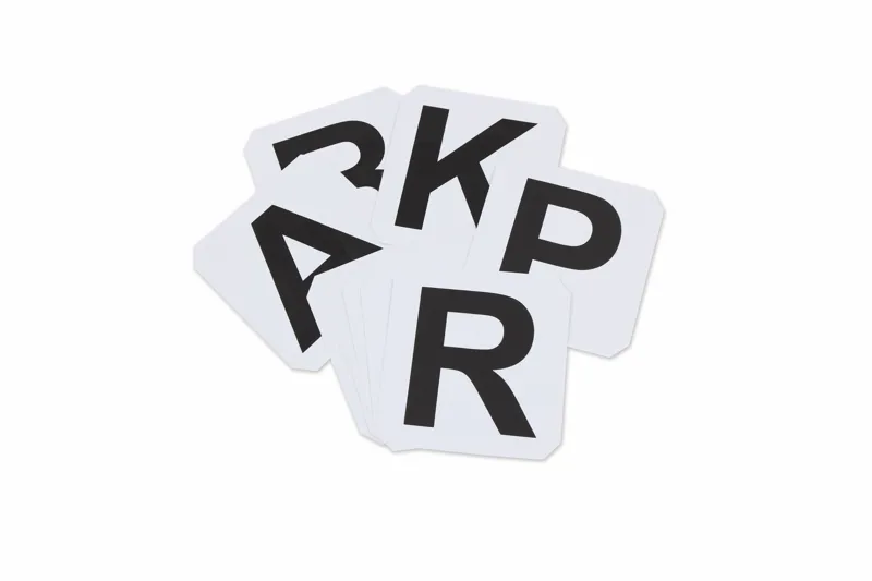 Shires Self Adhesive Dressage Letters - White