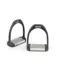 Shires Stirrup Irons With Metal Tread - Black