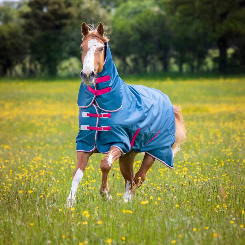 Shires Tempest Original Lite Combo Turnout Rug - Teal