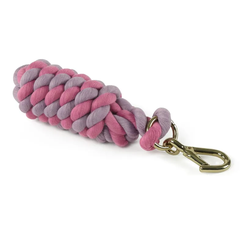 Shires Two Tone Headcollar Lead Rope - Pink/Lilac-1