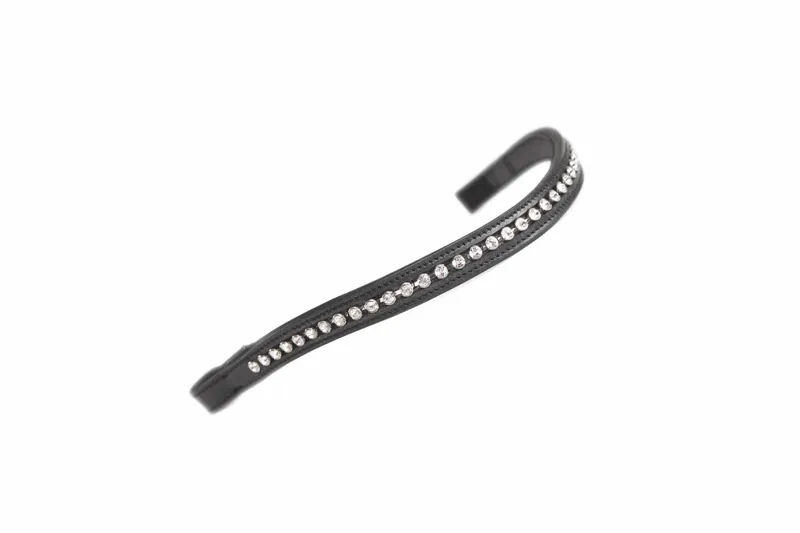 Shires Velociti GARA Diamante Browband Large - Black/Clear