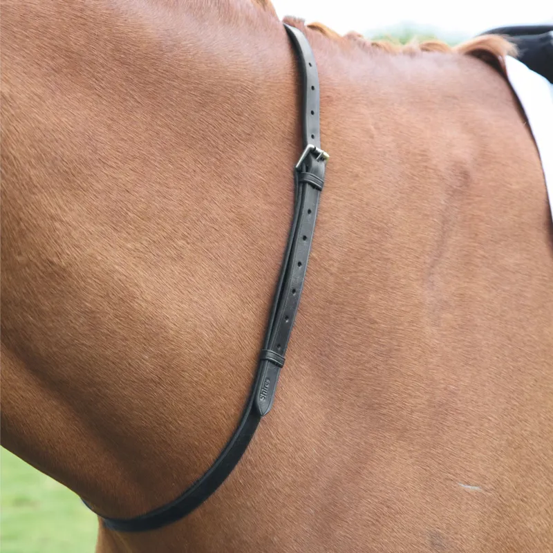 Shires Velociti GARA Leather Neck Strap 60 inch - Black