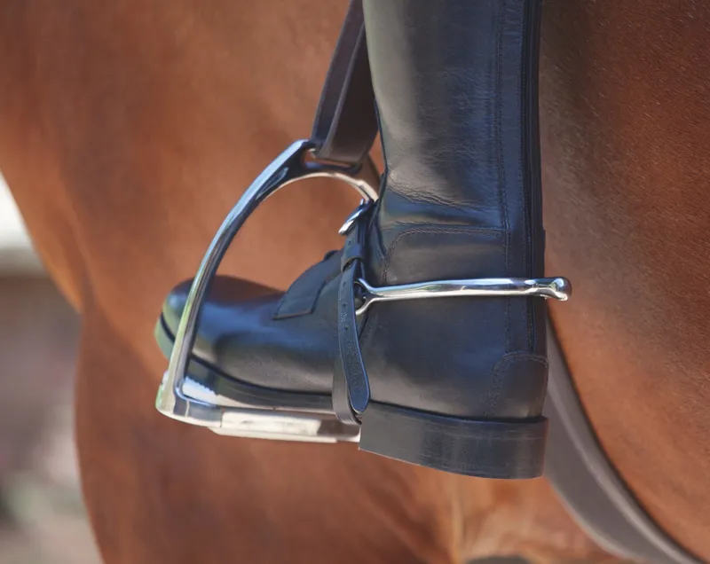Shires Velociti GARA Leather Spur Straps - Black-1